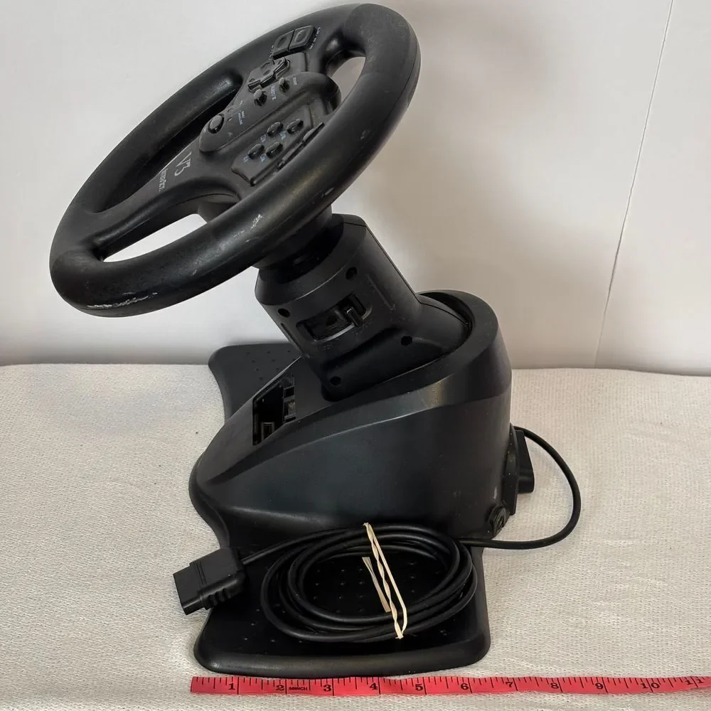 Sony Playstation V3 Interact Steering Wheel PS1 PS2 Video Game‎ Racing Untested